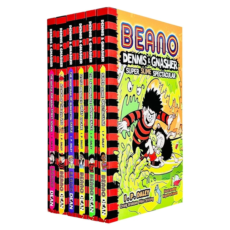 Image of Beano Dennis, Gnasher Series Books 1 - 6 Collection Set by I.P Daley Super Slime I.P Daley Books
