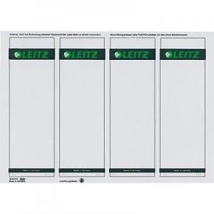 Image of Leitz Lever arch file labels 1685-20-85 61 x 191mm Paper Grey Permanent 100 pcs