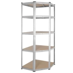 Image of Heavy Duty Corner Shelf 180x70x40cm Galvanized 875kg