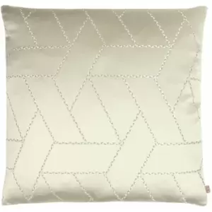 Image of Kai Hades Metallic Geometric Cushion Cover, Tusk, 55 x 55 Cm