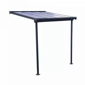 Image of Palram Sierra Patio Cover 2.3m x 2.3m - Grey Clear