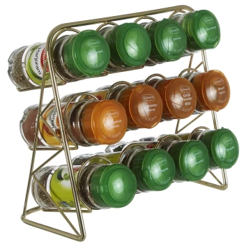 Image of Vertex Spice Rack - Gold Finish