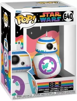 Image of Star Wars Pride 2023 - BB-8 vinyl figurine no. 640 Funko Pop! multicolor