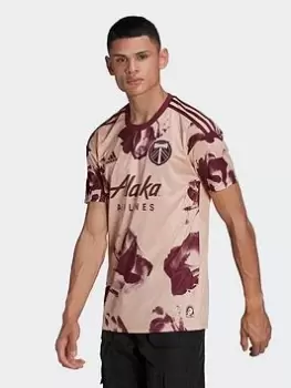 Image of adidas Portland Timbers 22/23 Away Jersey, Pink/Red Size M Men