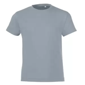 Image of SOLS Childrens/Kids Regent Short Sleeve Fitted T-Shirt (2 Years) (Pure Grey)