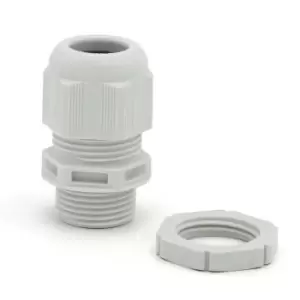 Image of Wiska SPRINT GLP20 Cable Gland with locknut IP68 Grey - 10100613
