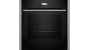 Image of Neff B54CR71N0B N70 Slide and Hide Built-In Electric Single Oven Stainless Steel
