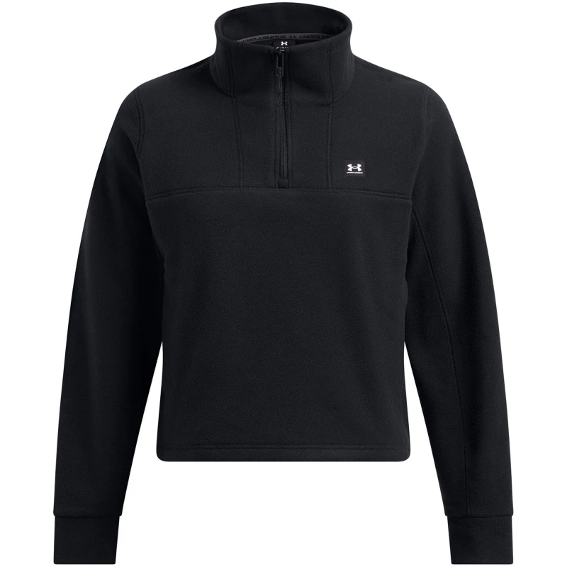 Image of Under Armour Womens Expanse 1/4 Zip Fleece Black female 8 (XS)
