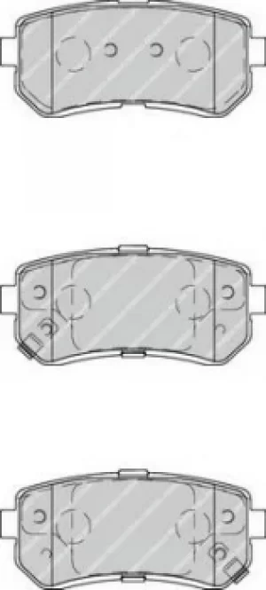 Image of Ferodo FDB4235 Brake Pad Set Rear Axle Premier Car