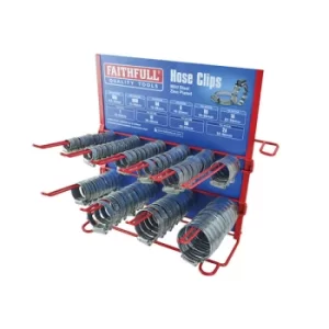 Image of Faithfull FAIHCDISP Hoseclip Display C/W Stock 100Pc