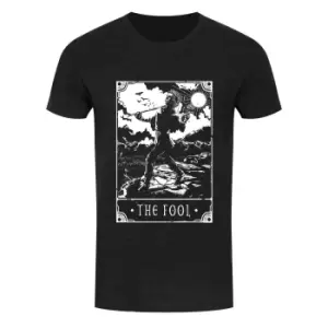 Image of Deadly Tarot Mens The Fool T Shirt (S) (Heather Black)