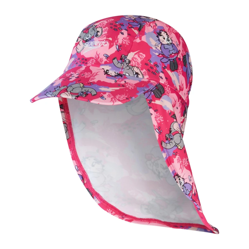 Image of Speedo Kids Side Plate Swimming Cap Pink/Purple female M