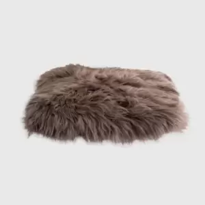 Image of Native Natural Taupe Square Sheepskin Chair Pad
