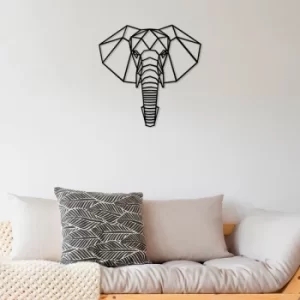 Image of Fil Black Decorative Wooden Wall Accessory