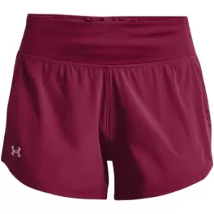Image of Under Armour Speedpocket Performance Shorts Womens - Red
