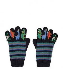 Image of Monsoon Boys Dino Novelty Gloves - Blue