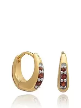 Image of Rachel Jackson London Birthstone Huggie Hoop Earrings