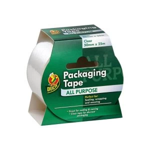 Image of Shurtape Duck Tape Packaging Tape 50mm x 25m Clear