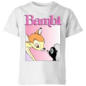 Image of Disney Bambi Nice To Meet You Kids T-Shirt - White - 7-8 Years - White