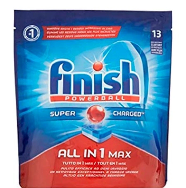 Image of Finish Powerball All-in-One Max Dishwashing Tabs - 13 pcs 13-295057