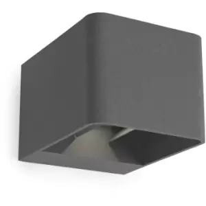Image of Leds-C4 Wilson - Outdoor LED Up Down Wall Light Urban Grey 855lm 2700K IP65