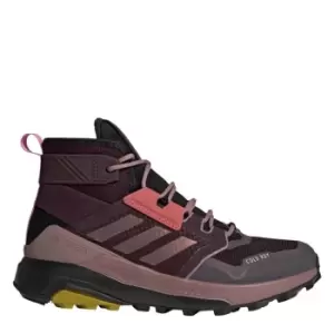 Image of adidas Terrex Trail Maker Mid COLD. RDY Hiking Shoes Women - Shadow Maroon / Wonder Oxide /