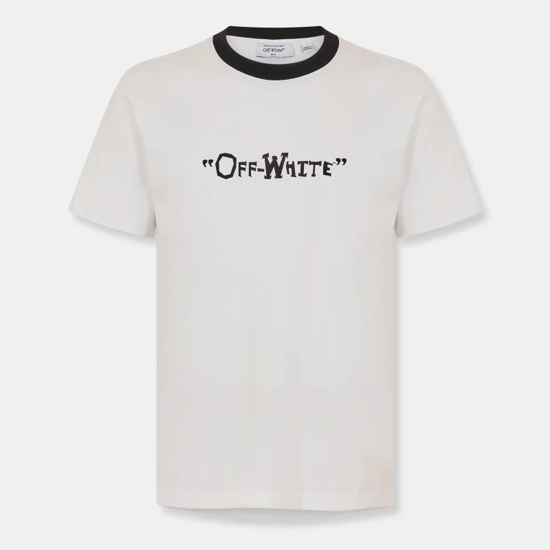 Image of Off White Mens - T-Shirt White-Black male XS