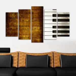 Image of 5PMDF-2 Multicolor Decorative MDF Painting (5 Pieces)