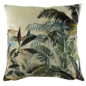 Image of Evans Lichfield Kibale Tropical Cushion Cover (43cm x 43cm) (Multicoloured)