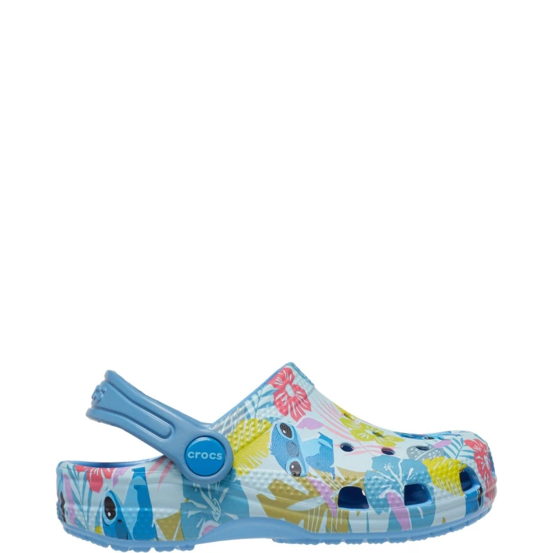 Image of Crocs Kids Toddlers Disney Stitch Classic Clogs Oxygen C4