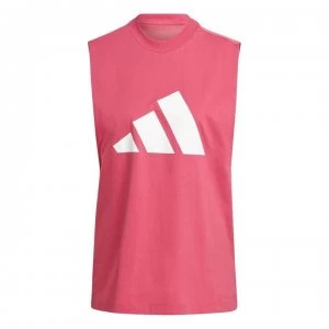 Image of adidas 3Bar Mesh Tank Ladies - Wild Pink