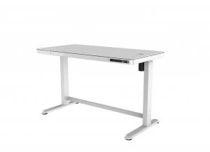 Image of Koble Juno Height Adjustable Wireless Charging Desk - White
