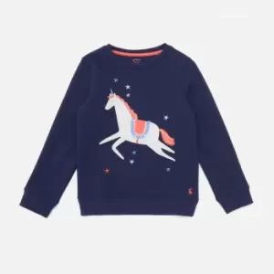 Image of Joules Kids Artwork Sweatshirt - Horse And Star - 4 Years