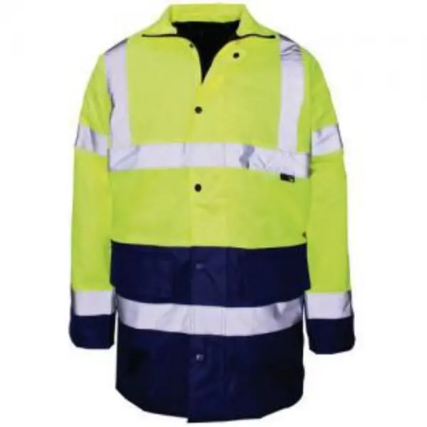 Image of ESE Direct Hi-Vis Parka Jacket - Yellow & Blue - Size 3x Extra Large 404703 Hi Vis Clothing