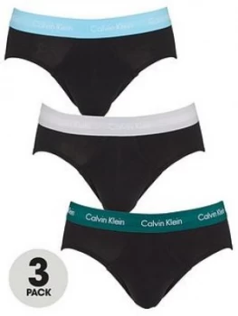Image of Calvin Klein 3 Pack Briefs - Black Size M Men