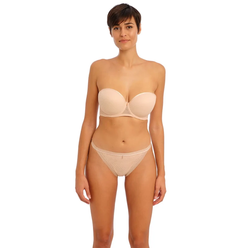 Image of Freya Tailored Moulded Strapless Bra Beige