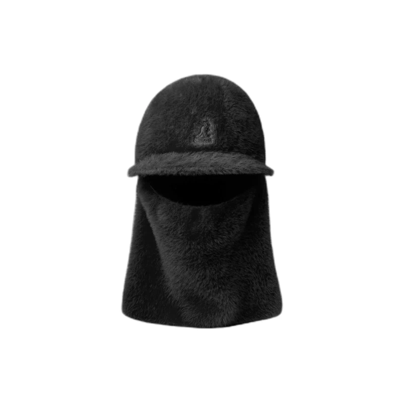 Image of Kangol Faux fur hood Kangol Balaclava Noir Unisex TU