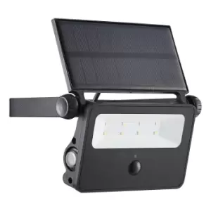 Image of Zinc SOLAR LED Sensor Security Light 2W Daylight Black