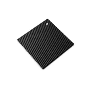 Image of Silicone Heat Resistant 18cm Trivet Mat Black - Zeal