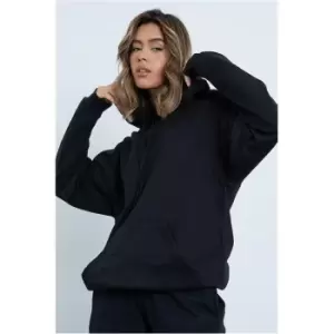 Image of I Saw It First Black Oversized Hoodie - Black