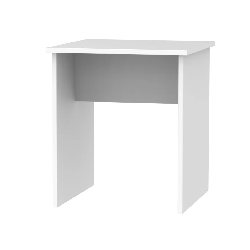Image of Trent Lamp Table In White (Ready Assembled)
