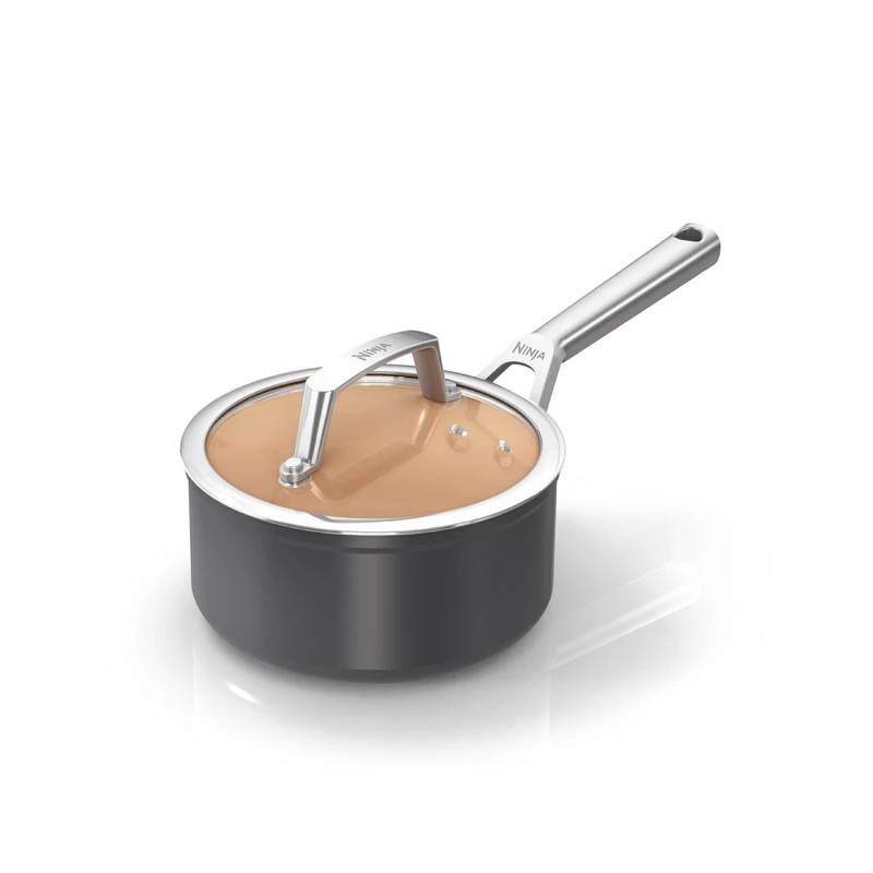 Image of Ninja Extended Life Ceramic 16cm Saucepan CW90216UK Sauce Pans 16cm Grey 38762502002