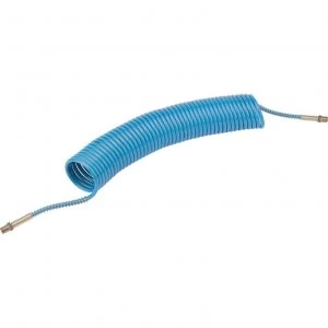Image of Draper Heavy Duty Coiled Air Line Hose 6mm 11.5m