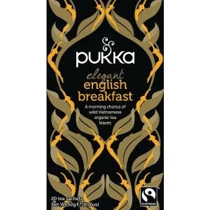Image of Pukka Elegant English Breakfast Fairtrade Tea Pack of 20 P5050