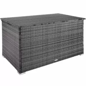 Image of Tectake Storage Box Oslo With Aluminium Frame, 145 X 82.5 X 79.5cm Grey