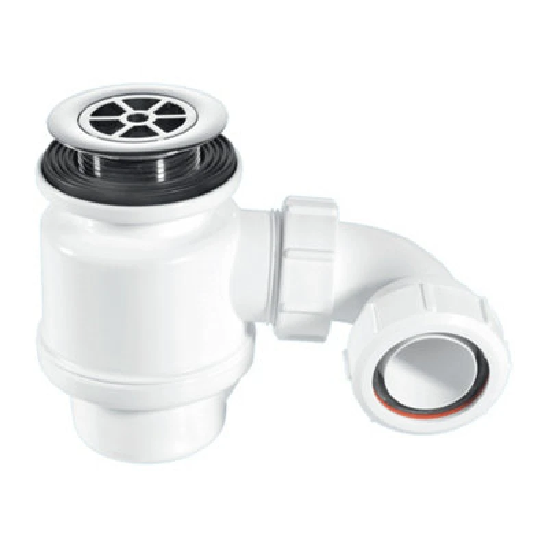 Image of McAlpine STW4-R 50mm Water Seal Resealing Shower Trap with Multifit Outlet White