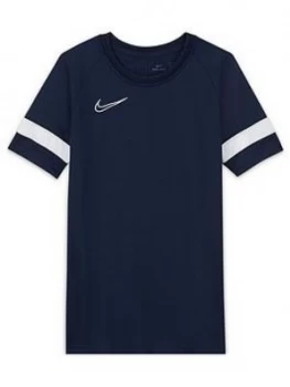 Image of Nike Junior Academy 21 Dri-Fit T-Shirt - Navy/White