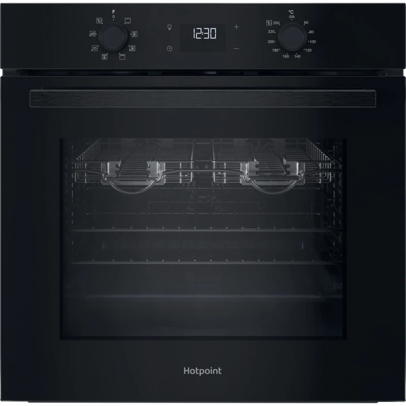 Image of Hotpoint HO455HZBUK Class 2 Built-In Single Multifunction Oven with Multiflow and Easy Grill Black
