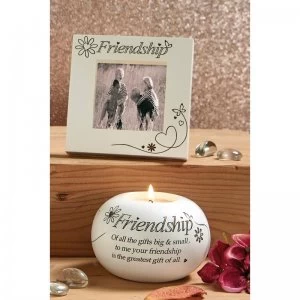 Image of Frame and Candle Set - Friend