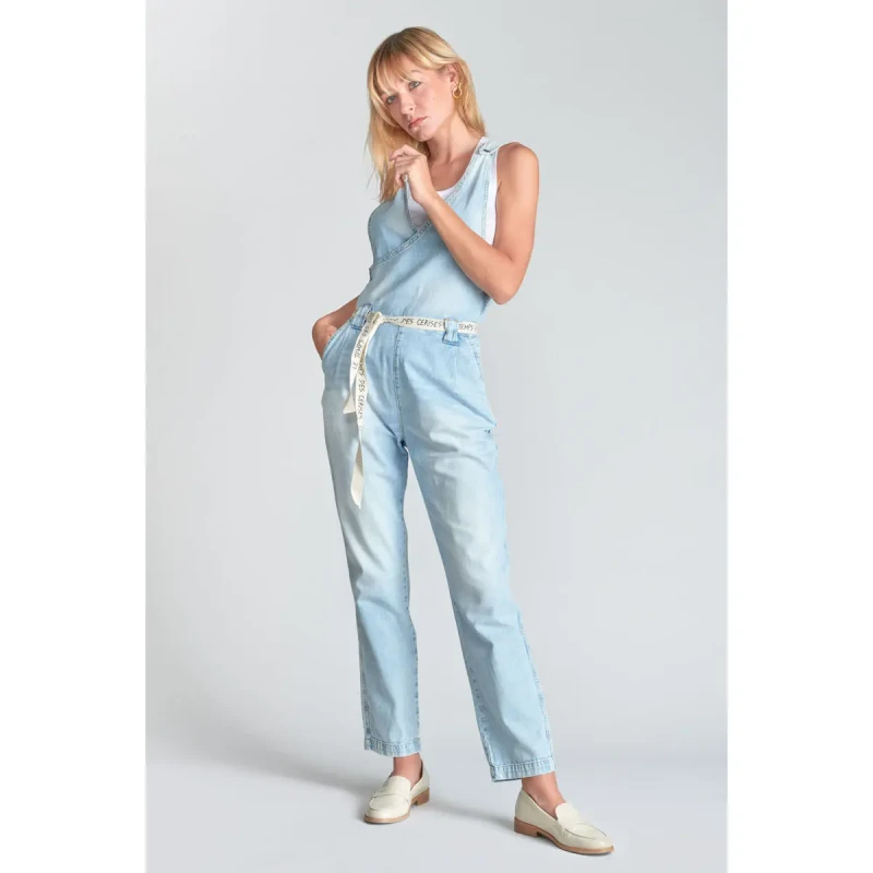 Image of Le Temps des cerises Womens jeans overalls Le Temps des cerises Riga Bleu Female L
